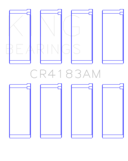 King Engine Bearings Chrysler/Mitsubishi 122ci 2.0L (Size 0.75) Rod Bearing Set