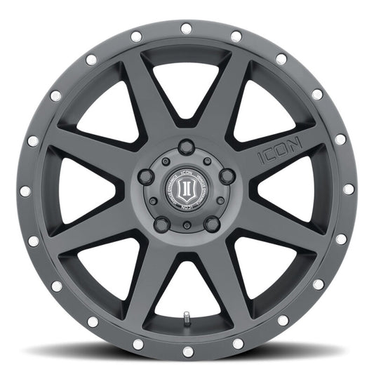 ICON Rebound 20x9 / 6x5.5 / 16mm / 5.625in BS Satin Black Wheel