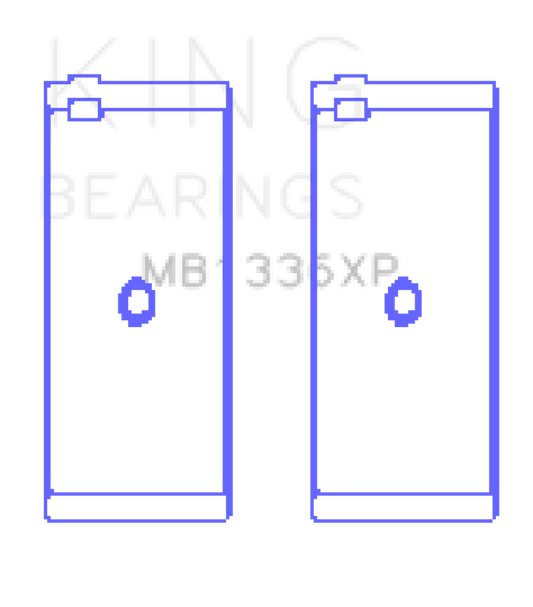 King Engine Bearings Kawasaki ZX-14 (2006-2011) #1/3/5 (Size +0.25mm) Main Bearing Set