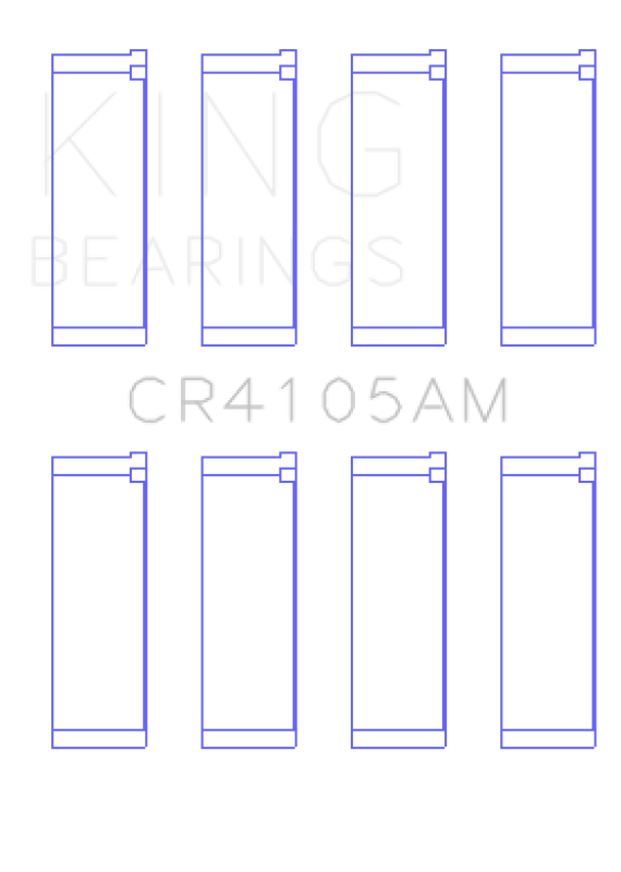 King Engine Bearings Mazda FS-DE L4/FP L4/FS L4 DOHC 16 Valve (Size +0.25) Rod Bearing Set