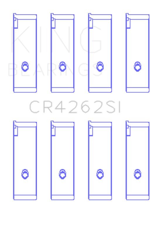 King Engine Bearings Suzuki J18K/J20A (Size +0.50mm) Connecting Rod Bearing Set