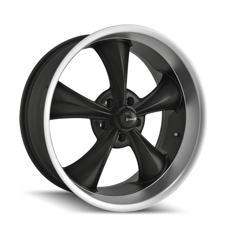 Ridler 695 18x9.5 / 5x127 BP / 6mm Offset / 83.82mm Hub Matte Black Machined Wheel