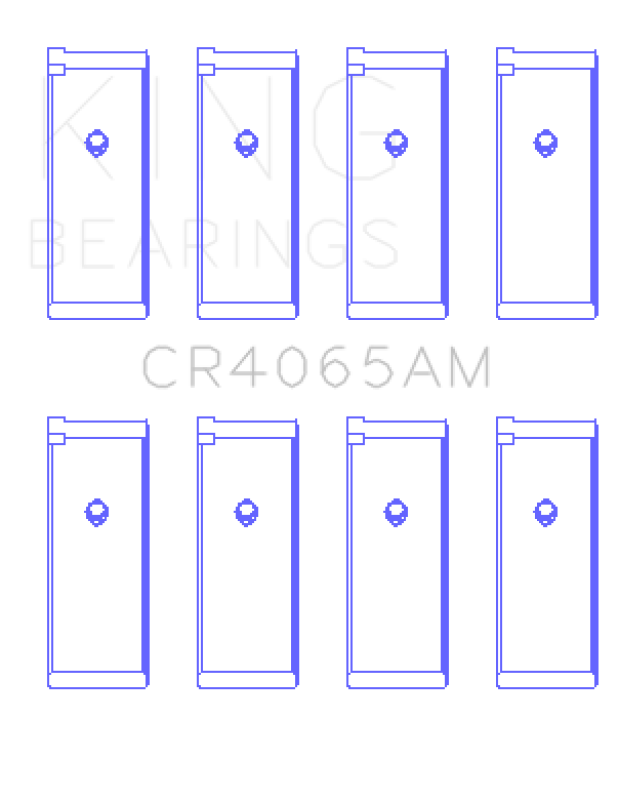 King 91-04 Nissan 146CI/2.4L KA24DE L4 / 89-97 146CI/2.4L KA24E L4 (Size +0.75) Rod Bearing Set