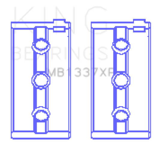 King Engine Bearings Kawasaki ZX-14 (2006-2011) #2/4 (Size +0.25mm) Main Bearing Set