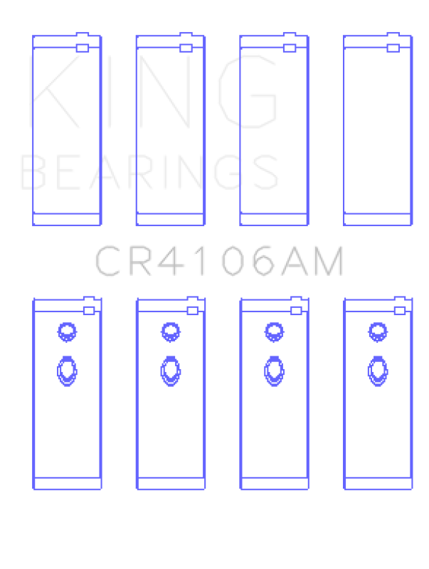 King Engine Bearings Daewoo/GM/Isuzu/Opel/Vauxhall (Size 0.75) Rod Bearing Set
