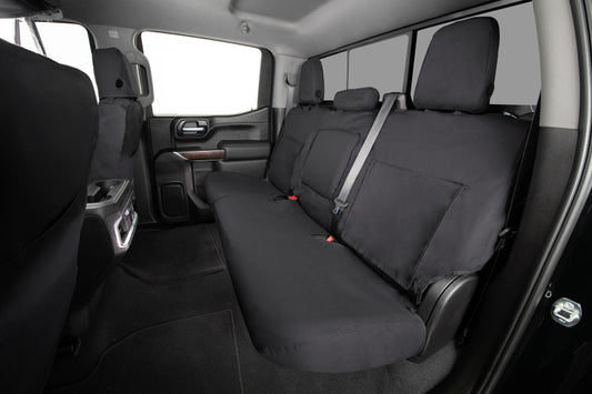 Covercraft 21-24 Ford F-150 Polycotton SeatSaver Custom Front Row Seat Covers - Charcoal