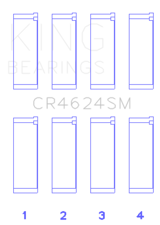 King Engine Bearings Hyundai G4KE/G4KC Rod Bearings (Set of 4)