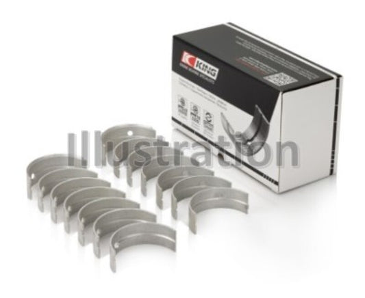 King Engine Bearings Audi/Volkswagen ABV/AES/AUE Crankshaft Main Bearing Set (Set of 7) - Size STD