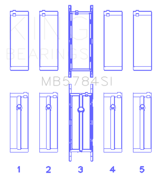 King Engine Bearings BMW N20/B20 Crankshaft Main Bearings