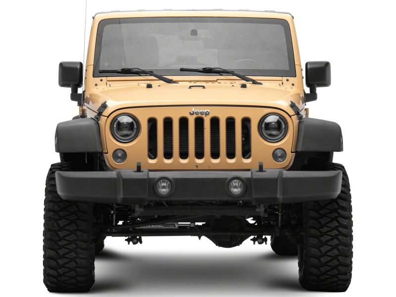 Raxiom 18-26 Jeep Wrangler JL/ 20-26 Gladiator JT HiOutput LED Hlights/Angel Eye DRL-Blk-Clear Lens