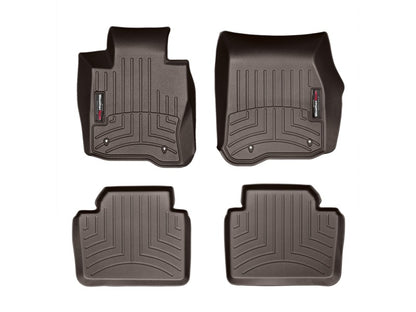 WeatherTech 2012+ BMW 3-Series Front & Rear FloorLiner - Cocoa