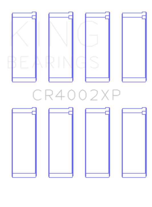 King Engine Bearings Mazda B6/B6-T/ZM/B3/B5 Connecting Rod Bearings (Set of 4) - Size +.026mm