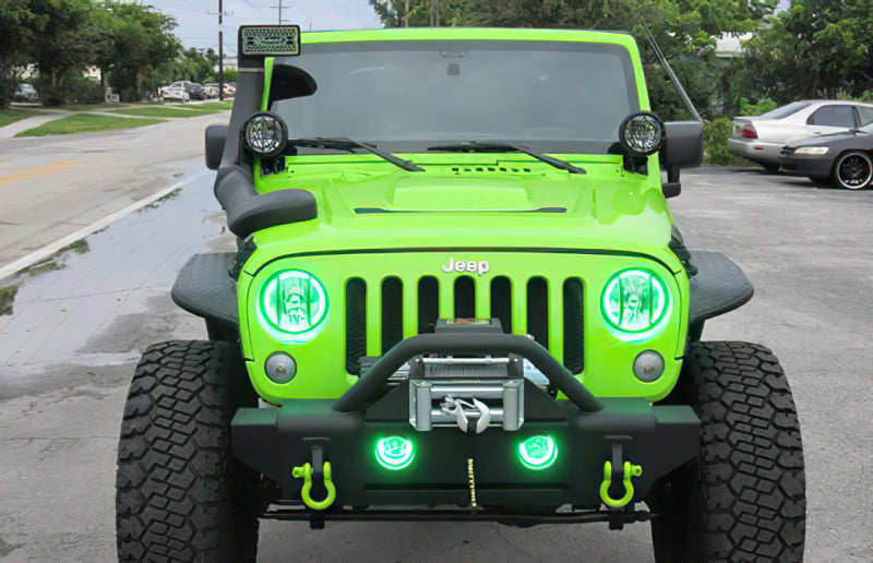 Oracle Jeep Wrangler 07-17 Halo Kit - ColorSHIFT w/ 2.0 Controller