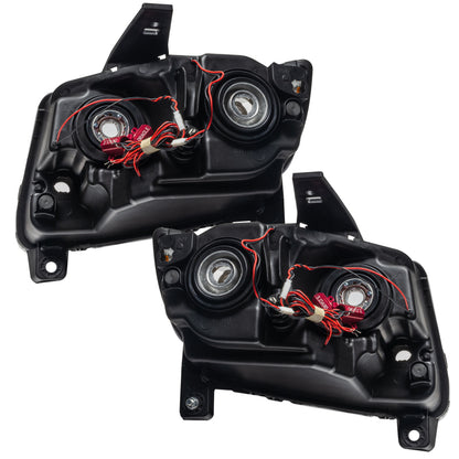 Oracle 11-13 Jeep Grand Cherokee Pre-Assembled Halo Headlights (Non HID) Chrome - Blue