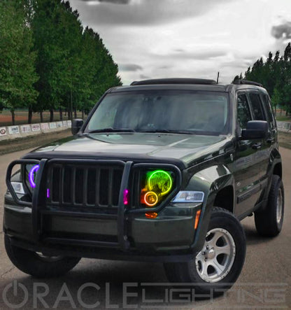 Oracle Jeep Liberty 08-13 Halo Kit - ColorSHIFT