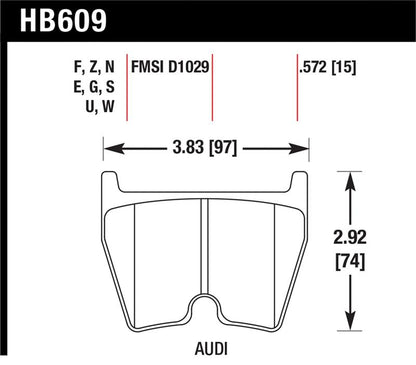 Hawk 08-15 Audi R8 DTC-70 Race Front Brake Pads