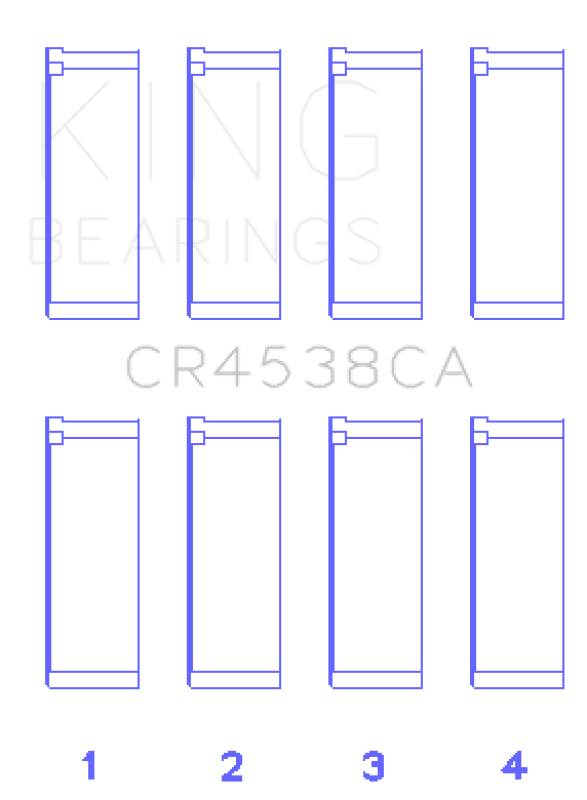 King Engine Bearings Mini Cooper S/Cooper S Conv/Works W11B16A Rod Bearing Set - Size +0.5mm