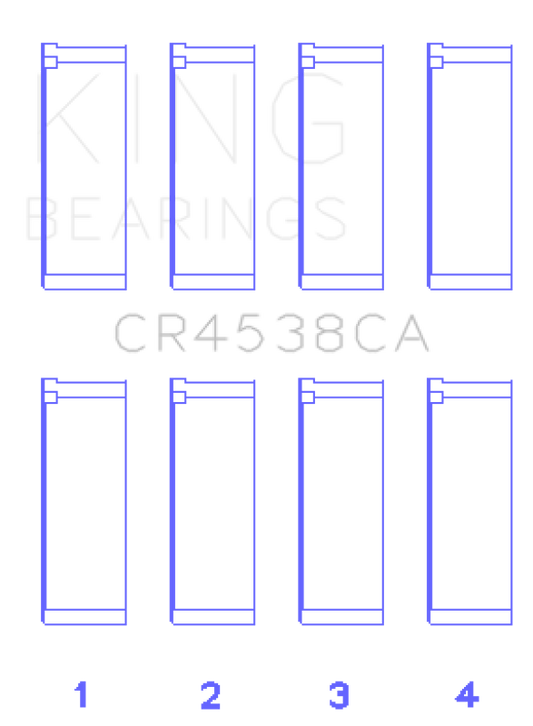 King Engine Bearings Mini Cooper S/Cooper S Conv/Works W11B16A Rod Bearing Set - Size +0.5mm