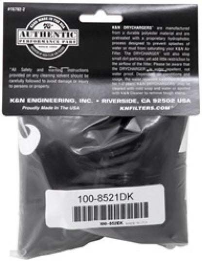 K&N Air Filter Wrap - Black - 4.313in Base ID x 4.75in Top ID x 6.75in H