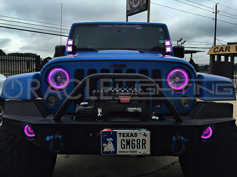 Oracle Off-Road 3in Square WP LED Halo - White