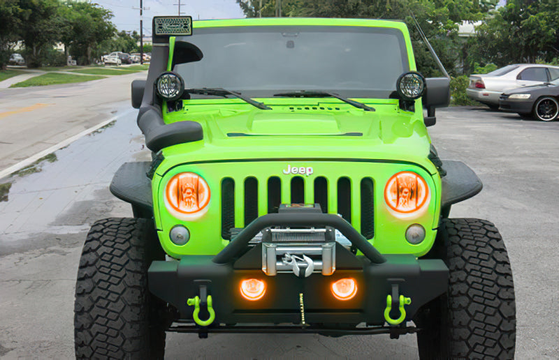 Oracle Jeep Wrangler 07-17 Halo Kit - ColorSHIFT w/ Simple Controller