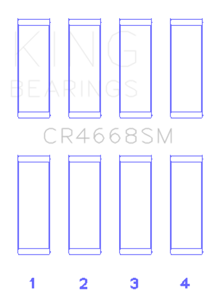 King Chrysler/Mitsubishi/Hyundai/Kia World Engine Connecting Rod Bearing Set - Size STD