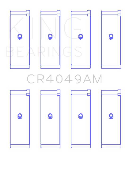 King Engine Bearings Mitsubishi 4G15/G15B/G4DJ (Size 0.25mm) Connecting Rod Bearing Set