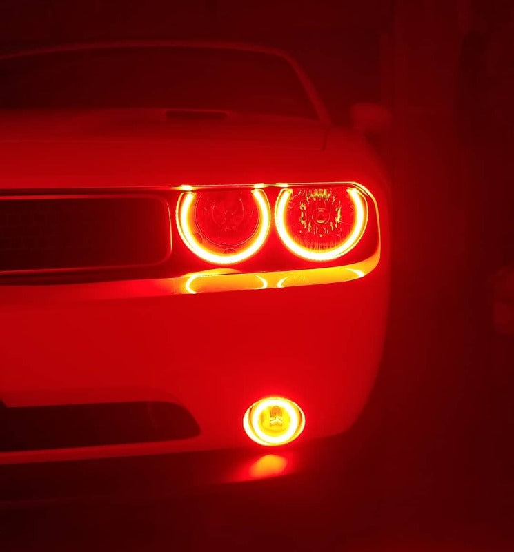 Oracle 08-14 Dodge Challenger Dynamic Surface Mount Headlight Halo Kit - - Dynamic