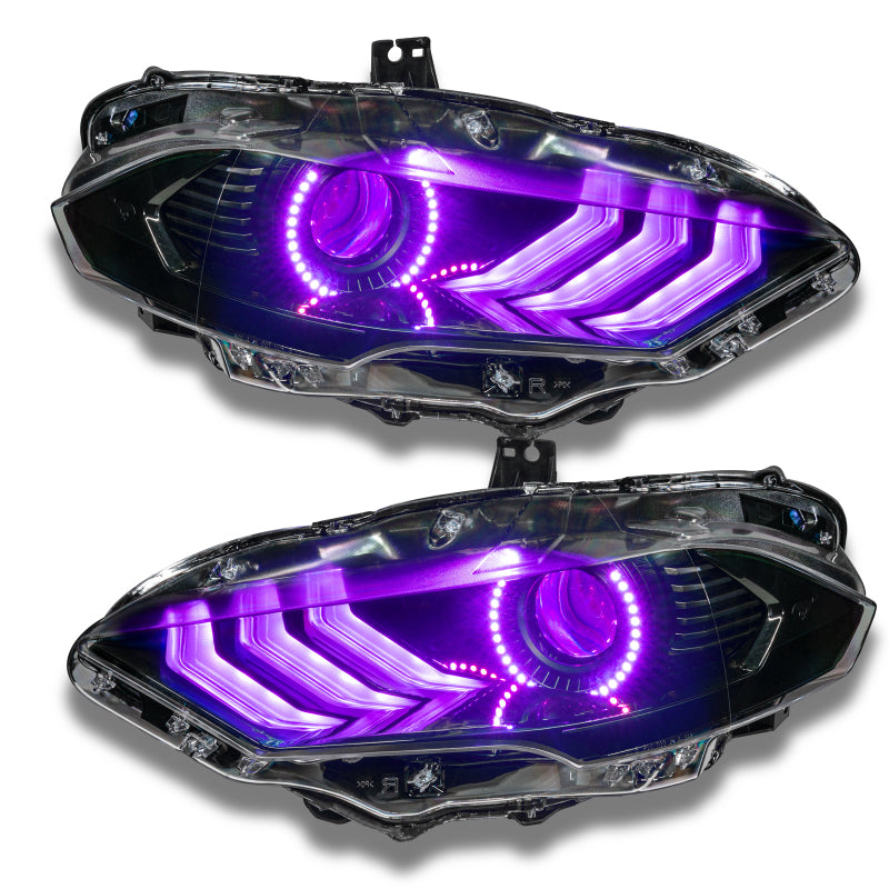 Oracle 18-21 Ford Mustang DRL Upgrade w/ Halo Kit - ColorSHIFT w/ BC1 Controller