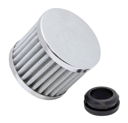 K&N Breather 1in Flg W/1in-1/4in Grmt 3in od X 2-3/8in h
