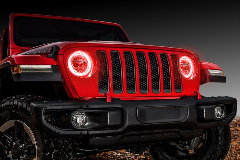Oracle Jeep Wrangler JL/JT LED Surface Mount Headlight Halo Kit - w/ Simple Controller