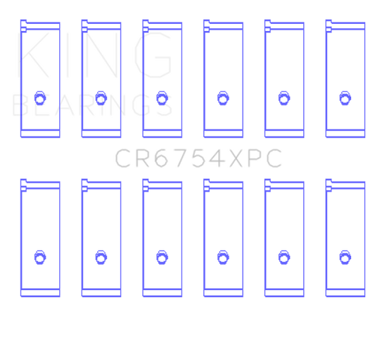 King Engine Bearings Toyota2JZGE/2JZGTE 3.0L pMaxKote Performance Rod Bearing Set - Size +.026mm