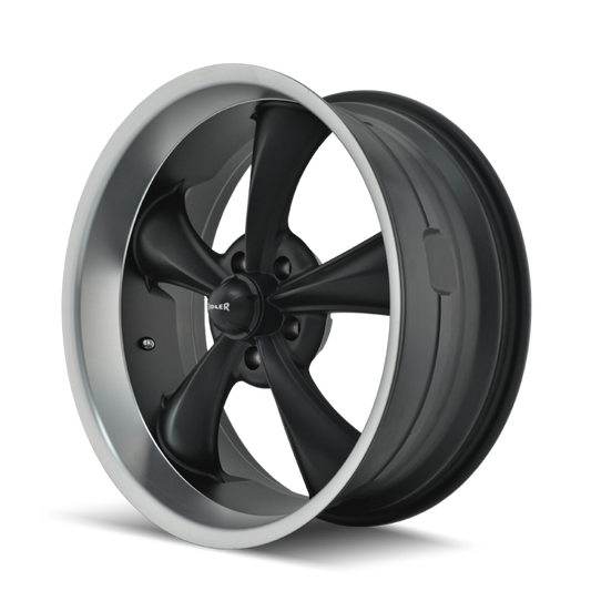 Ridler 695 18x9.5 / 5x127 BP / 6mm Offset / 83.82mm Hub Matte Black Machined Wheel