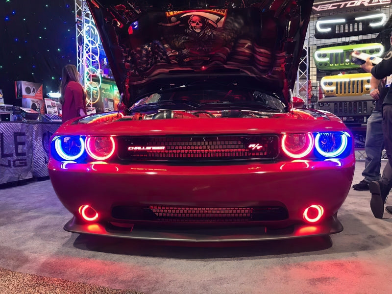 Oracle 0814 Dodge Challenger Dynamic Surface Mount Headlight/Fog Light Halo Kit COMBO