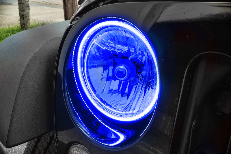 Oracle Jeep Wrangler JK 07-17 LED Waterproof Halo Kit - ColorSHIFT w/ BC1 Controller