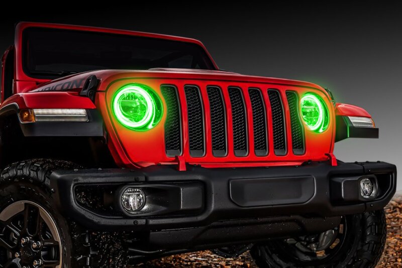 Oracle Jeep Wrangler JL/JT LED Surface Mount Headlight Halo Kit - w/ Simple Controller