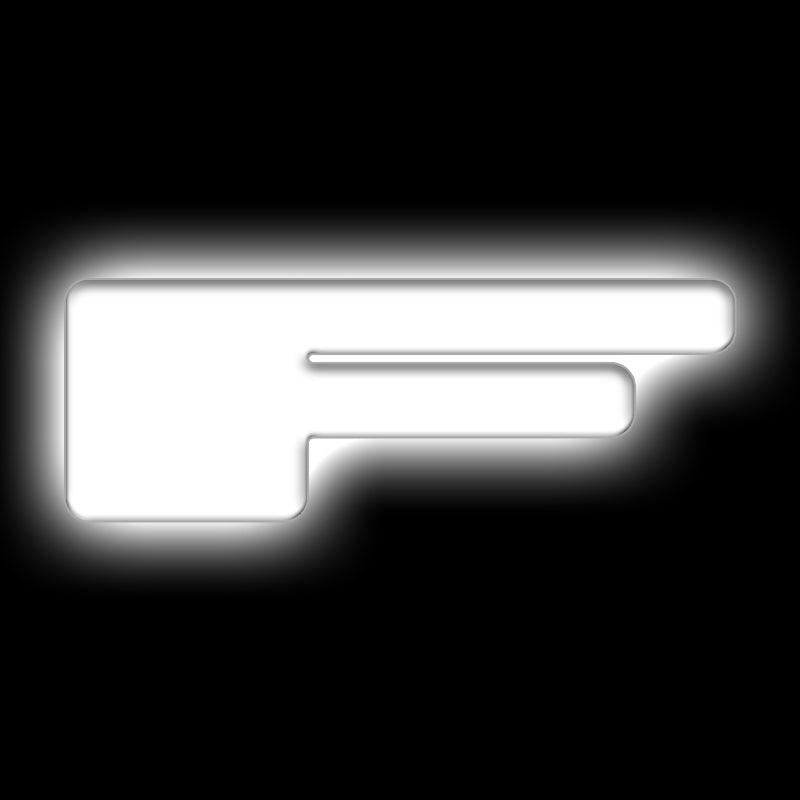 ORACLE Lighting Universal Illuminated LED Letter Badges - Matte Wht Surface Finish - F