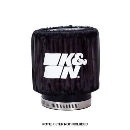 K&N Black Drycharger Round Straight Air Filter Wrap 4.5in ID x 4in H