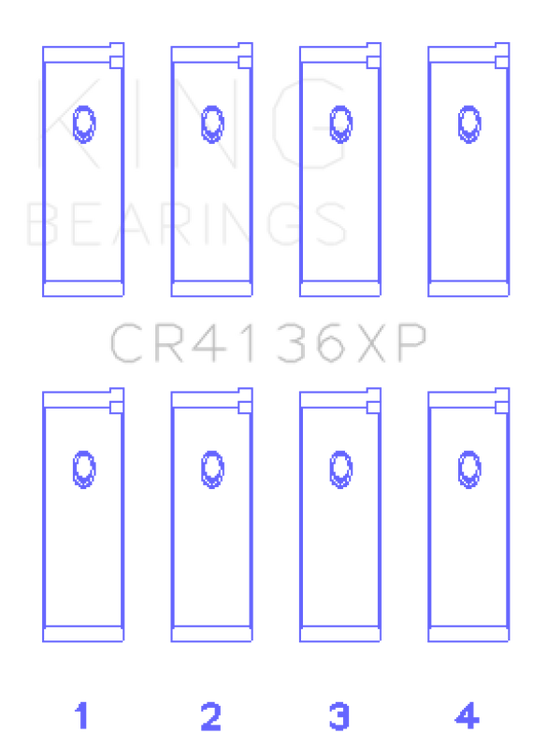 King Engine Bearings Nissan SR20DE/DET RWD (2.0L) (Size .026) Connecting Rod Bearing Set