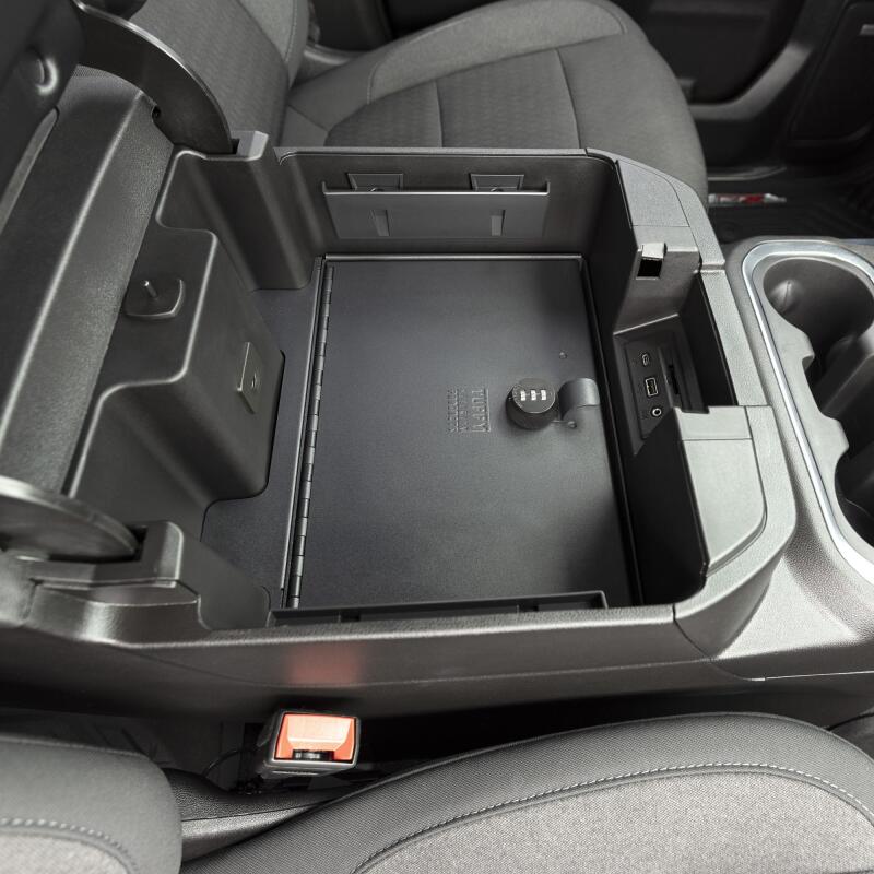 Tuffy Console Safe W/ Combo Lock For Chevrolet Silverado And Gmc Sierra W/ Flow Thru Console