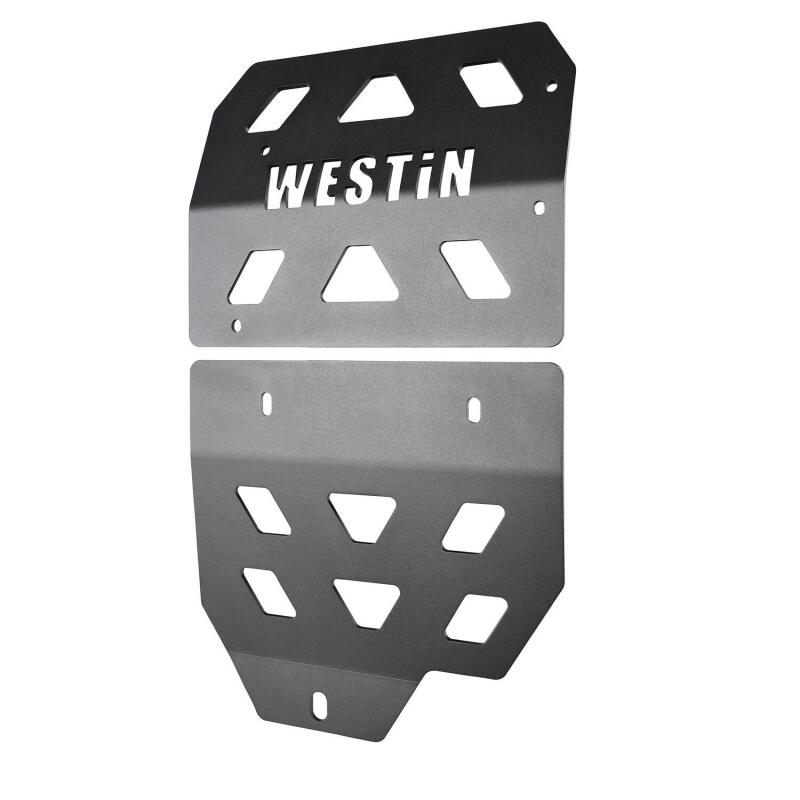 Westin 18-22 Jeep Wrangler JL Transmission Pan Skid Plate - Textured Black