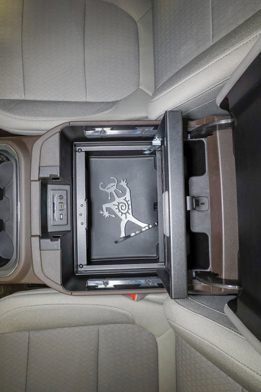 Tuffy Console Safe W/ Keyed Lock For Chevrolet Silverado And Gmc Sierra W/ Flow Thru Console