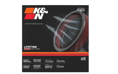 K&N X-Stream Top Filter - Red - Size 9in - 5.125in Neck Flange / 2.75in Height
