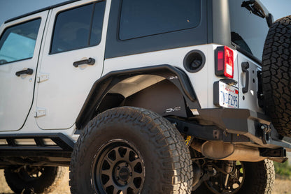 DV8 Offroad 07-18 Jeep Wrangler JK Rear Inner Fender - Satin Black