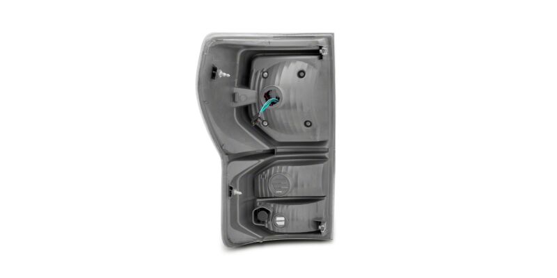Raxiom 07-13 Toyota Tundra Axial Series Dual C-Shape LED Tail Lights- Black Housing- Clear Lens