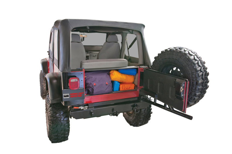 Tuffy Yj Tailgate Security Enclosure- 01Blk 8795 Yj Wg