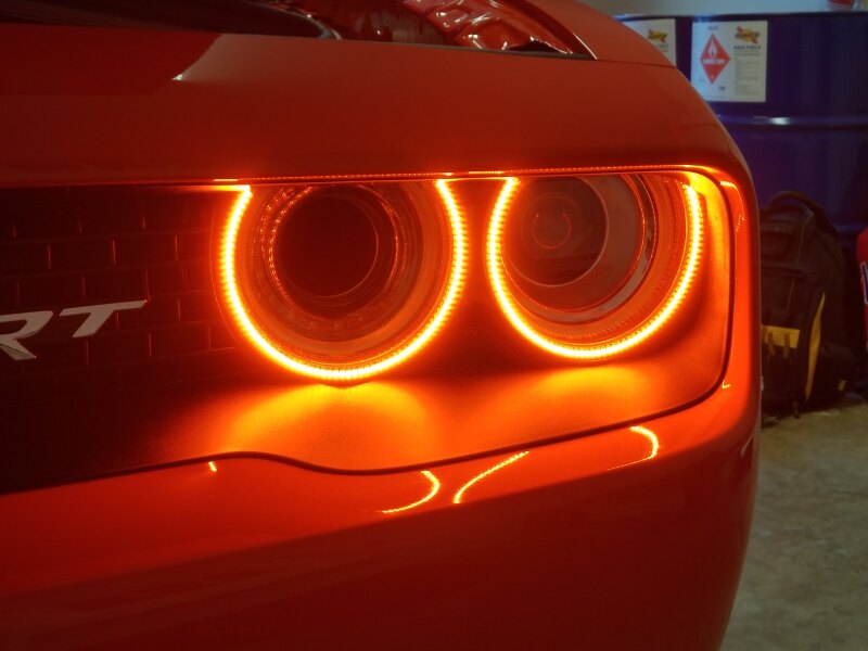 Oracle 15-21 Dodge Challenger Dynamic Surface Mount Headlight Halo Kit - - Dynamic