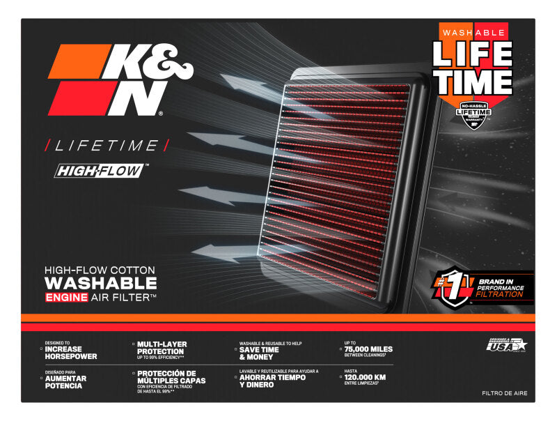 K&N 08 BMW X5 4.8L-V8 Drop In Air Filter