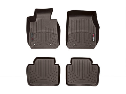 WeatherTech 2014+ BMW 2-Series Front & Rear FloorLiner - Cocoa