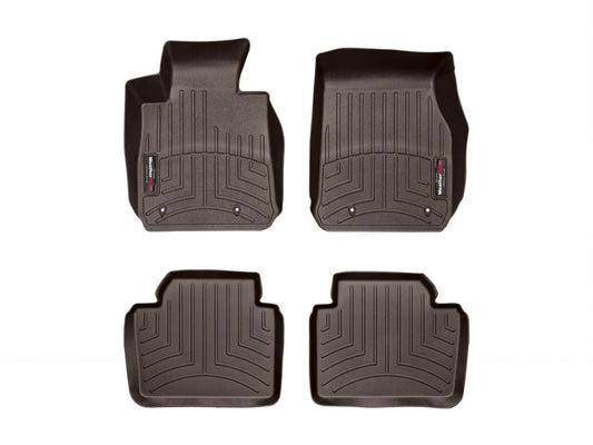 WeatherTech 2014+ BMW 2-Series Front & Rear FloorLiner - Cocoa